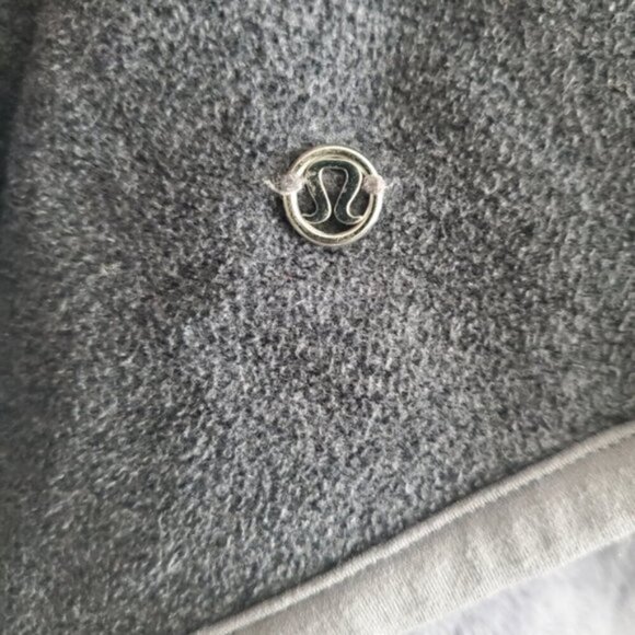 Lululemon Grey Presence Of Mind Fossil Fleece Jacket Size 6 - Picture 11 of 11